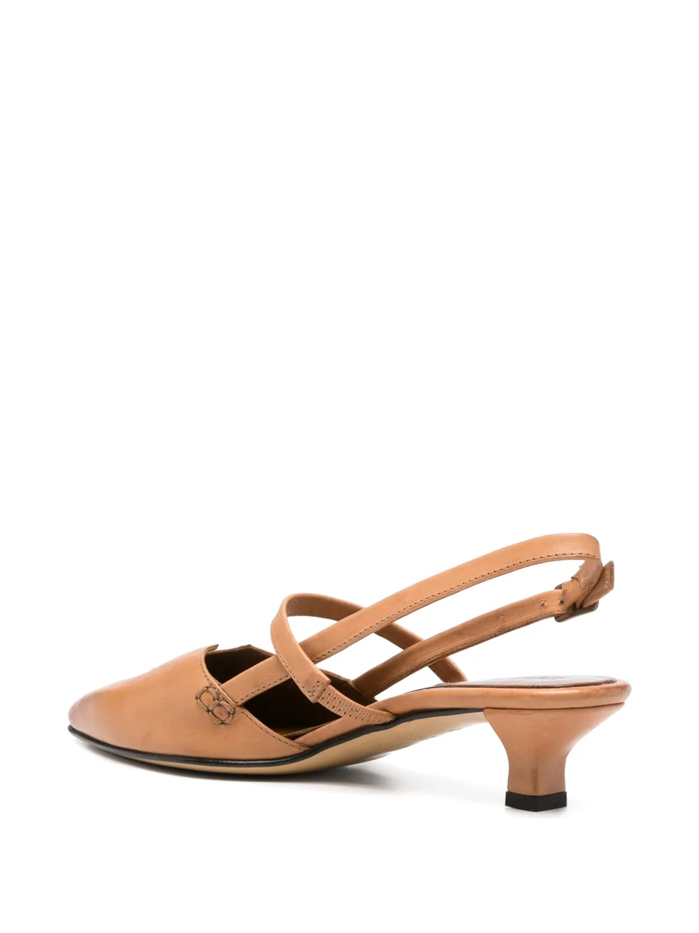Pomme D´Or pointed-toe slingback pumps Bruin