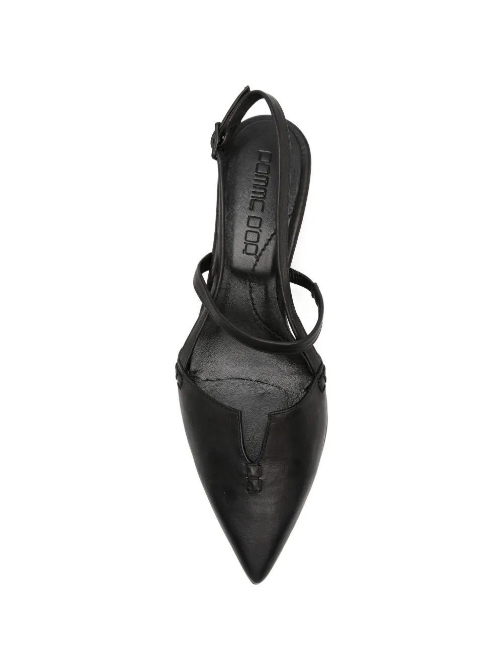 Pomme D´Or pointed-toe slingback pumps Zwart