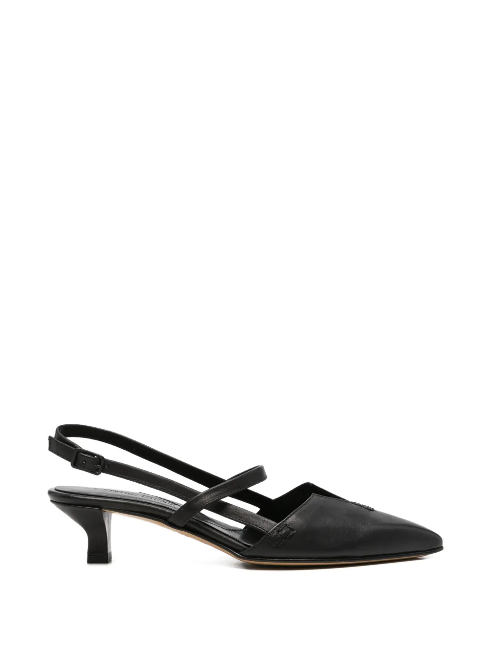 Pomme D´Or pointed-toe slingback pumps Zwart