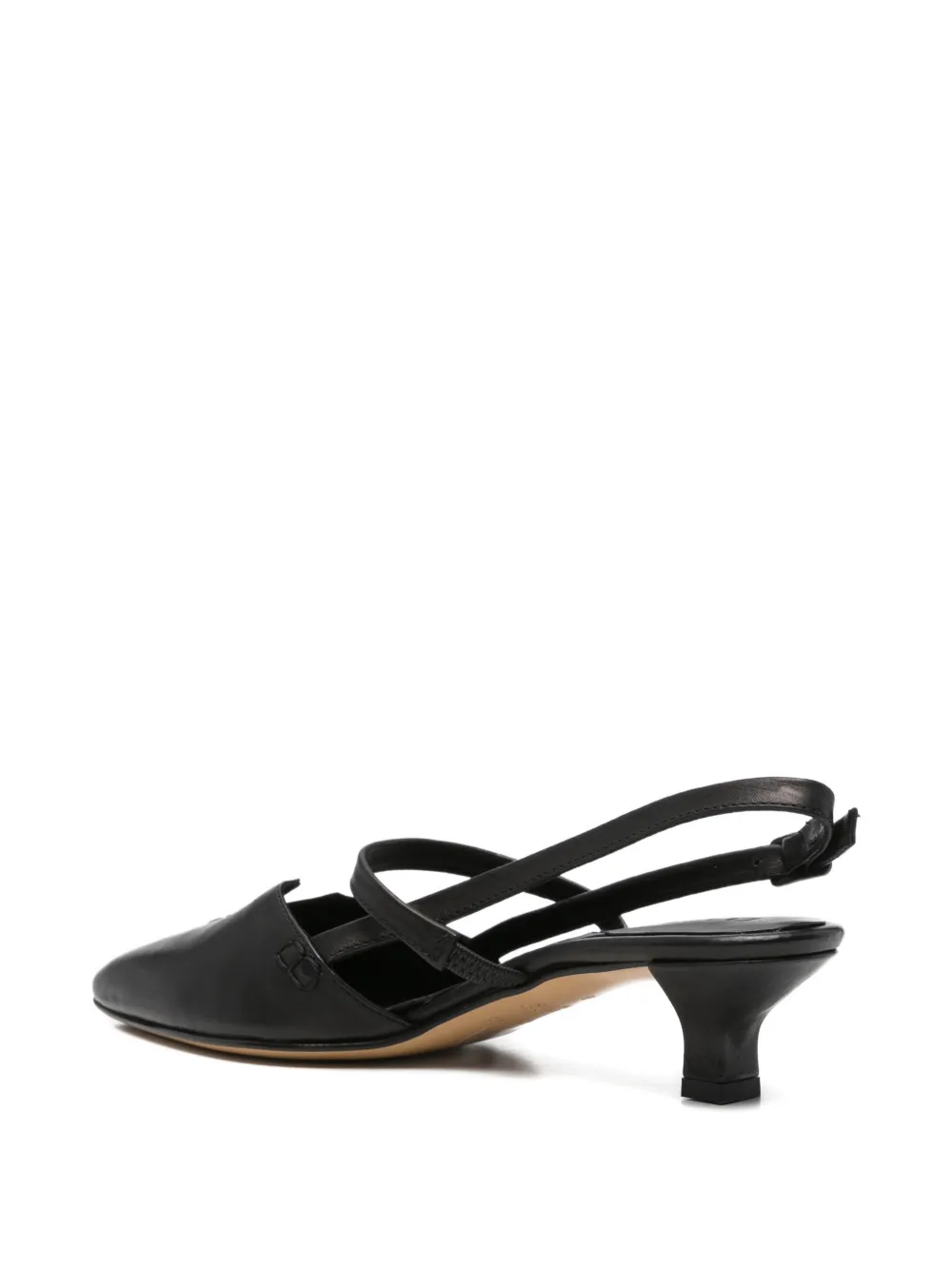 Pomme D´Or pointed-toe slingback pumps Zwart