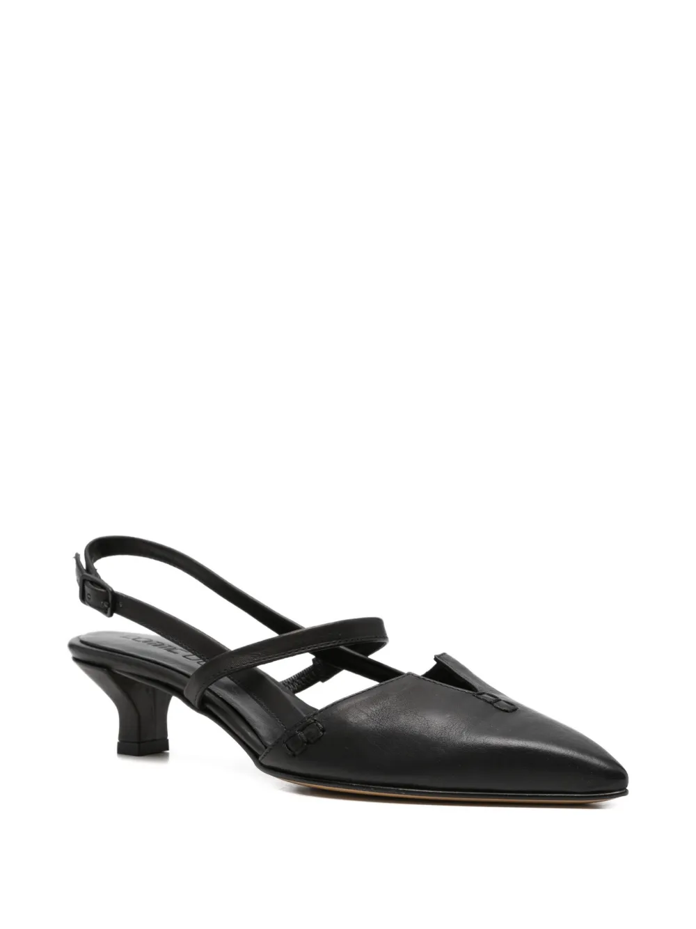 Pomme D´Or pointed-toe slingback pumps Zwart