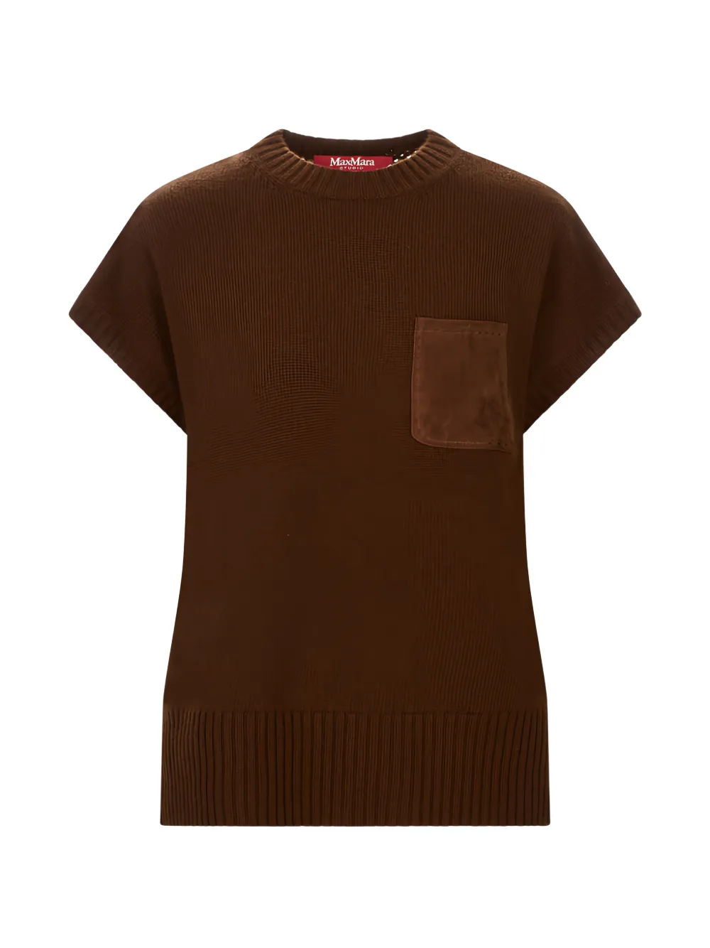 'S Max Mara open-knit nitted top - Brown