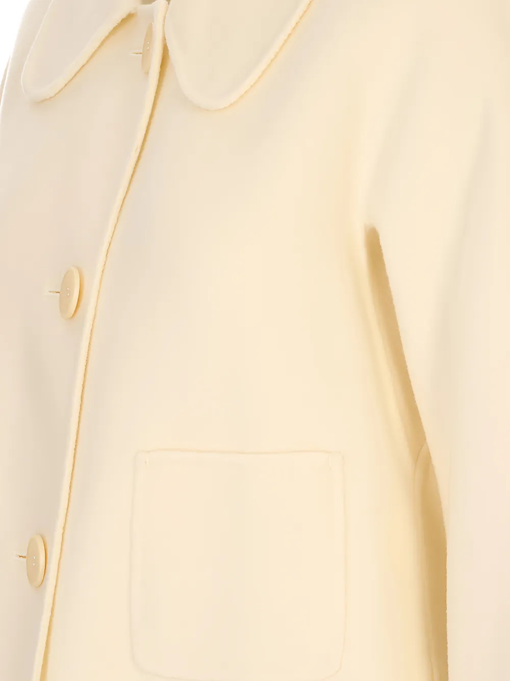 'S Max Mara Cropped jack met geplooid detail en knopen Beige