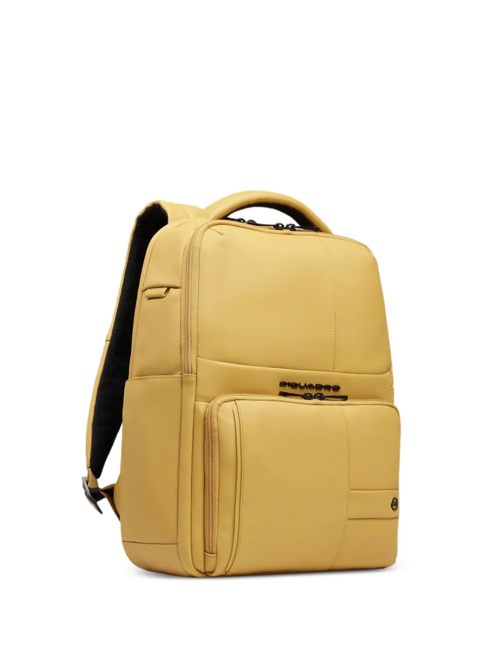 PIQUADRO logo-plaque water-resistant backpack - Giallo