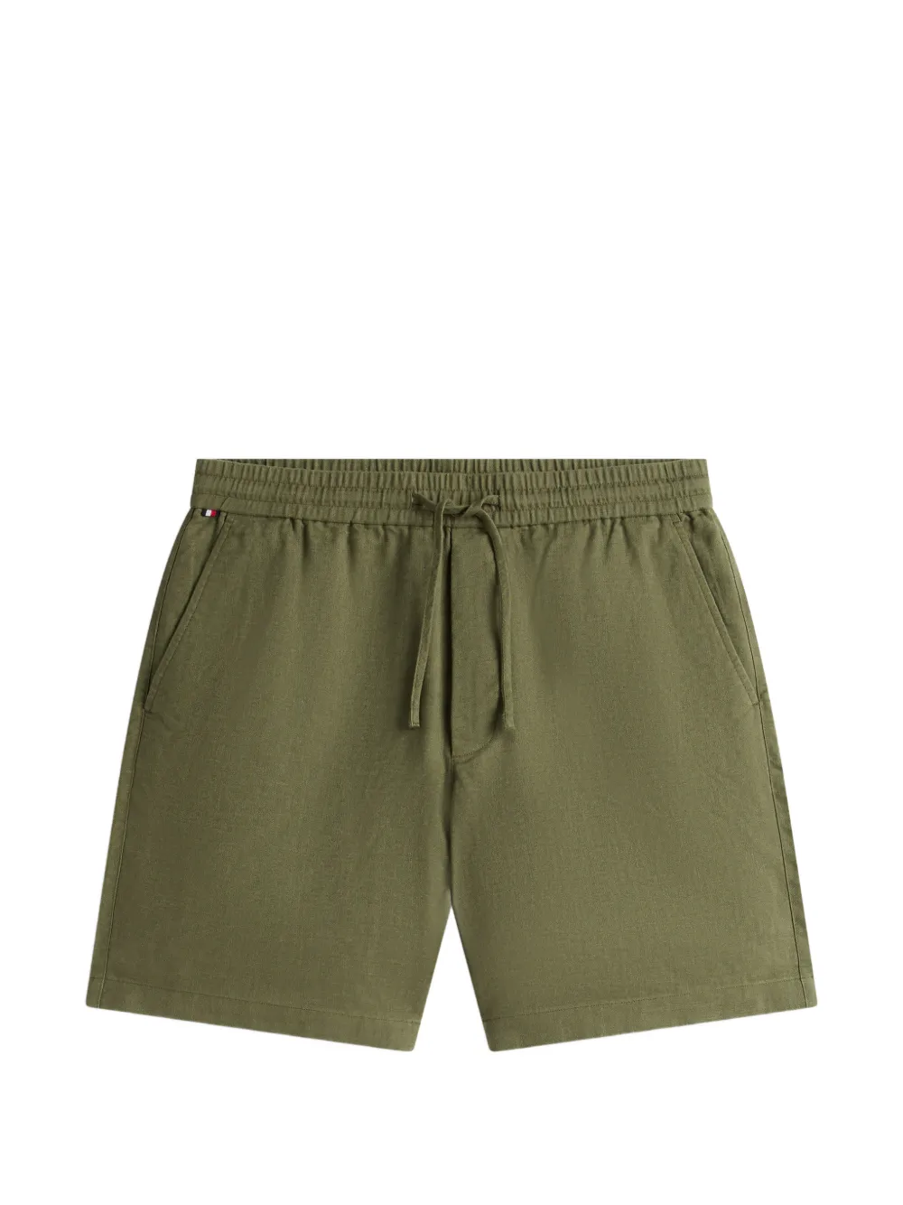 Tommy Hilfiger Dover drawstring-waist linen chino shorts - Verde