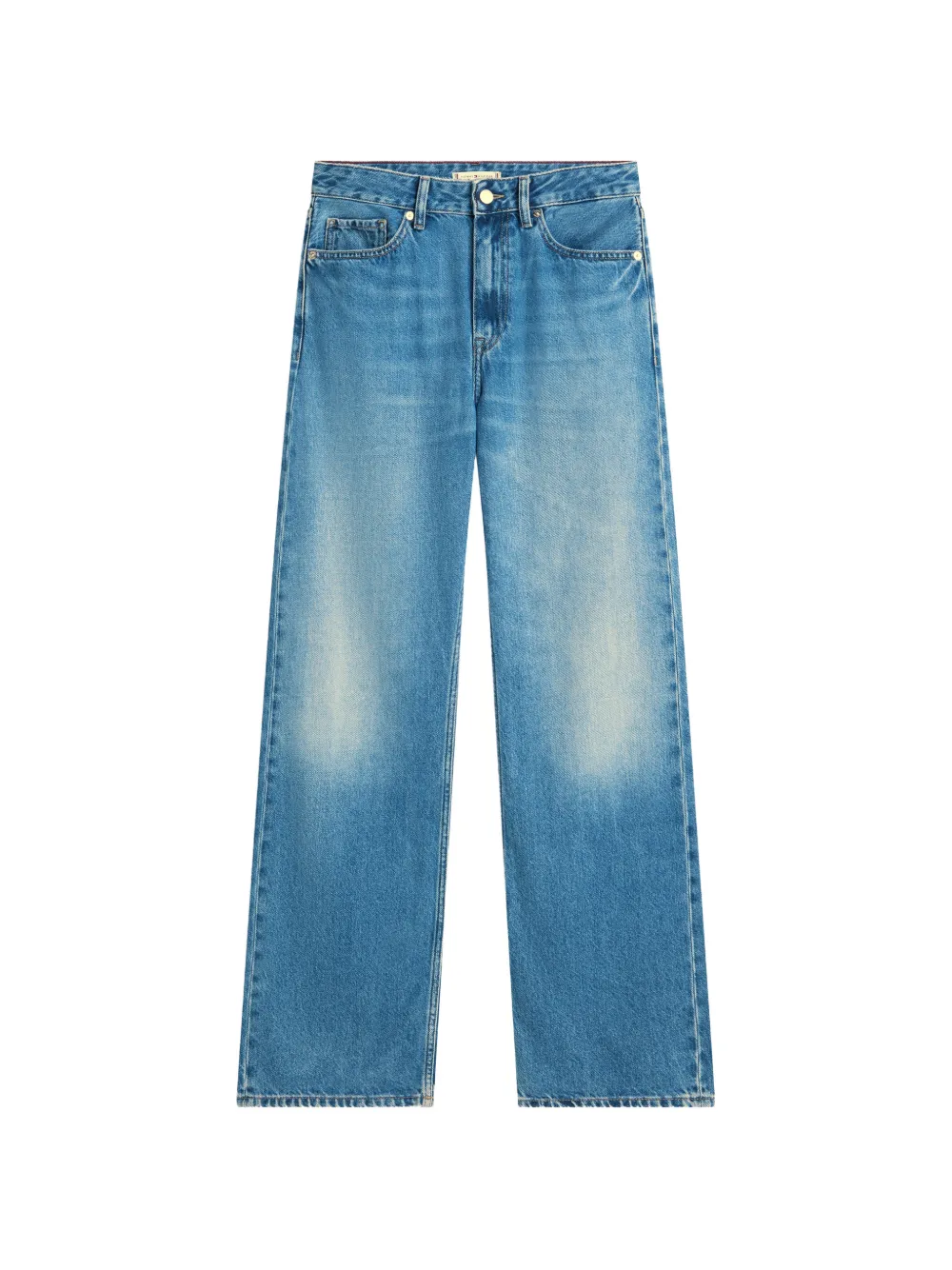 Tommy Hilfiger mid-rise faded straight-leg denim jeans - Blau