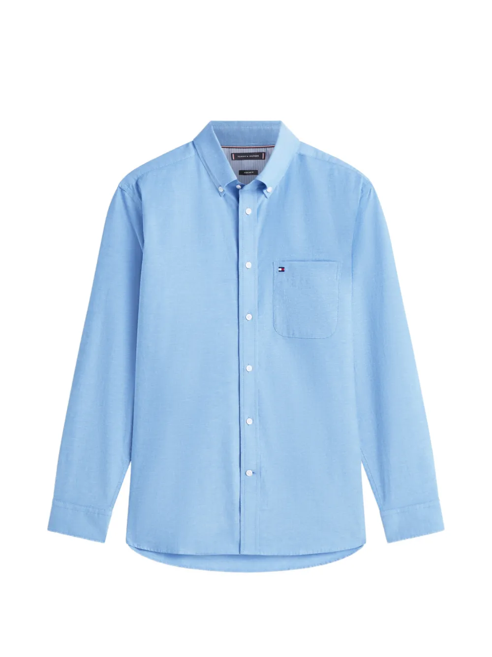 Tommy Hilfiger slim-fit button-down cotton oxford shirt - Blau