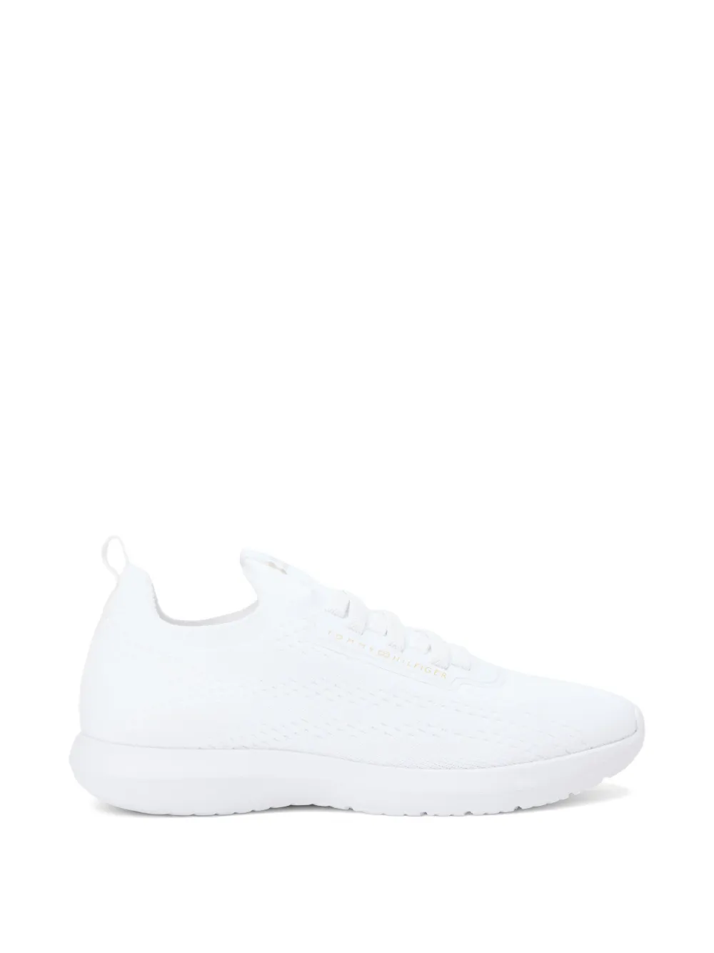 Tommy Hilfiger Knit Lightweight Mono-Sock lace-up sneakers - Bianco