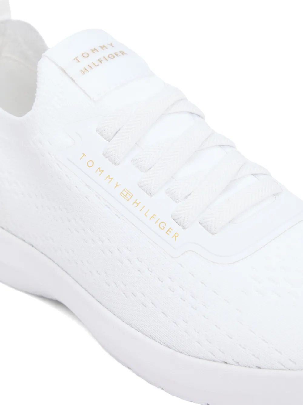 Tommy Hilfiger Knit Lightweight Mono-Sock sneakers Wit