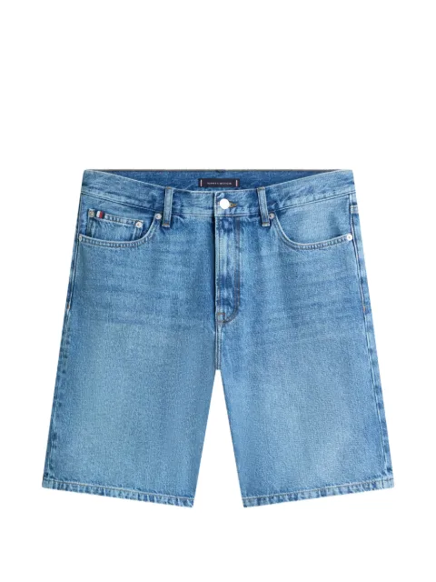 Tommy Hilfiger faded-effect denim shorts