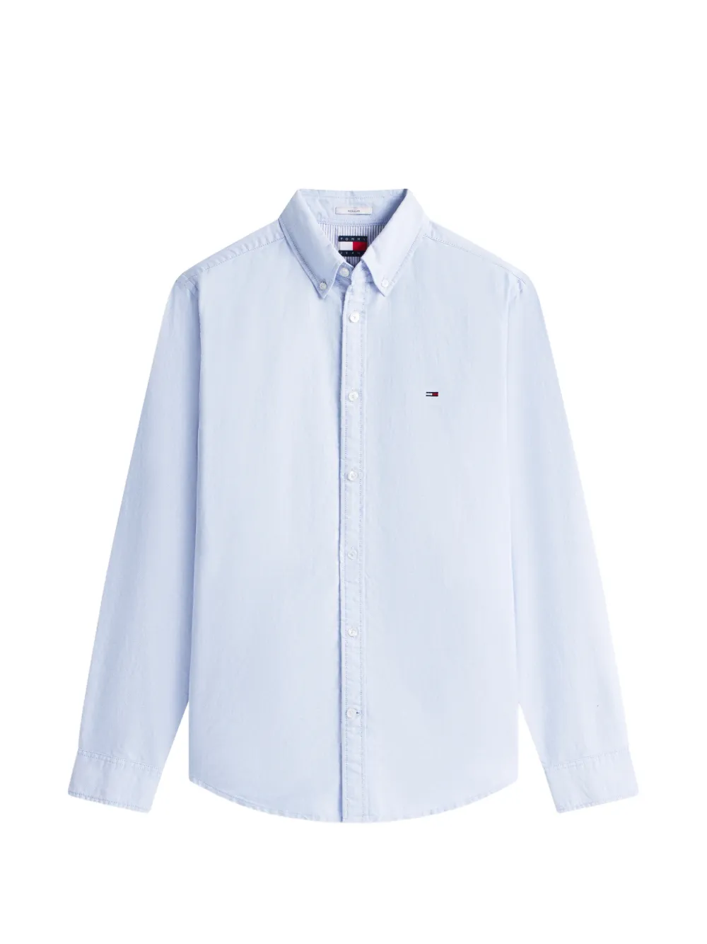 Tommy Hilfiger logo-embroidered button-down shirt - Blu