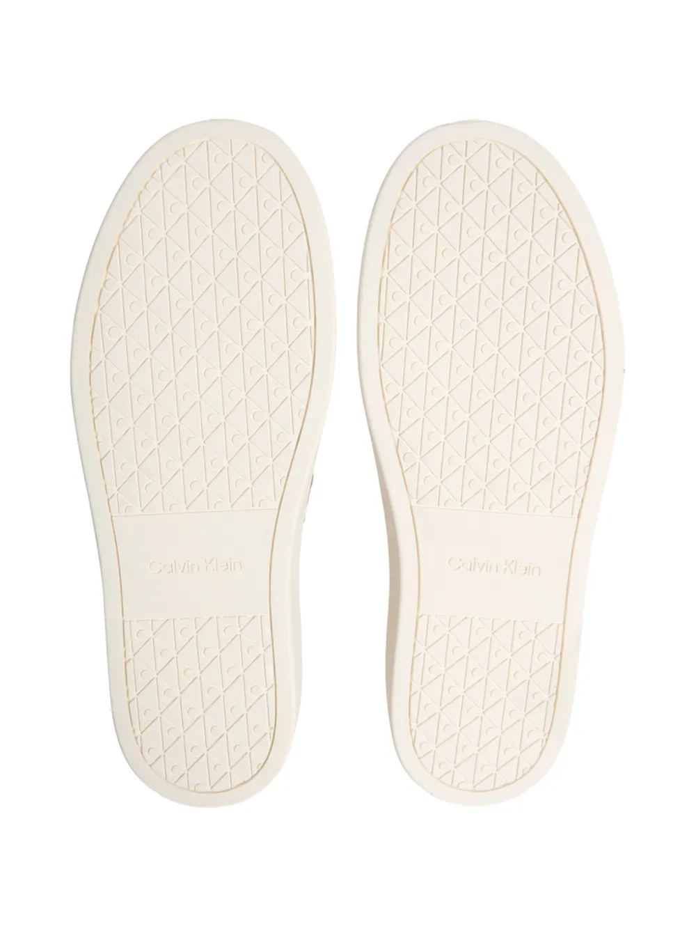 Calvin Klein Athena suede slip-on boat shoes Beige