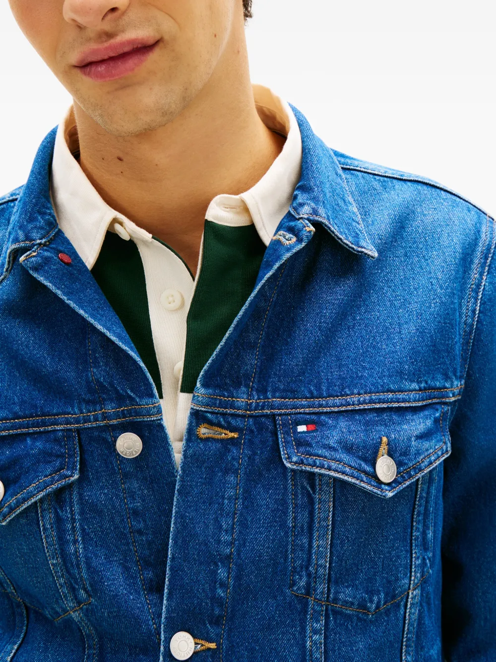 Tommy Hilfiger Denim jack Blauw