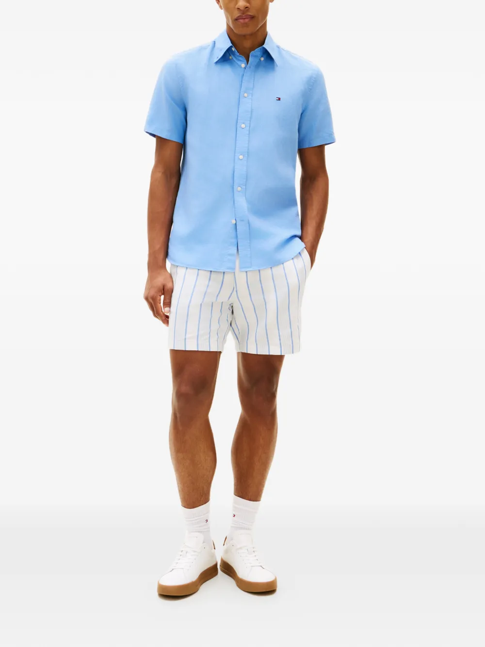  Tommy Hilfiger Camisa Con Botones - Azul 