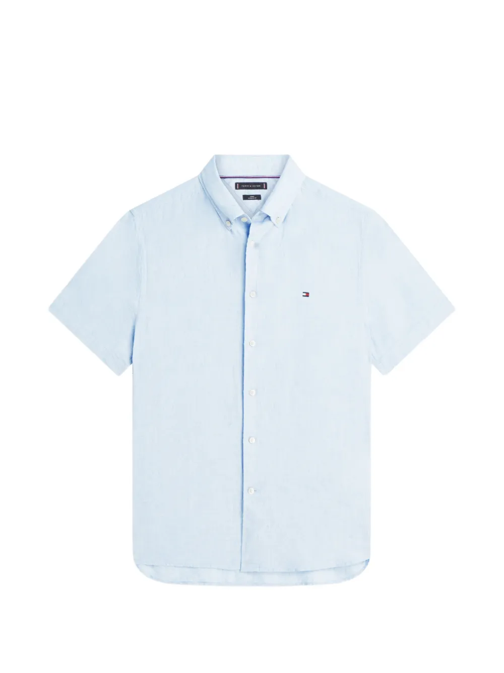 Tommy Hilfiger logo-embroidered shirt - Blau