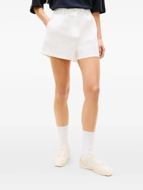 Tommy Jeans pleated logo-patch shorts