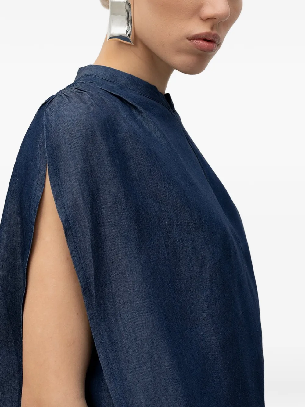 DARKPARK Tracy mouwloze blouse Blauw