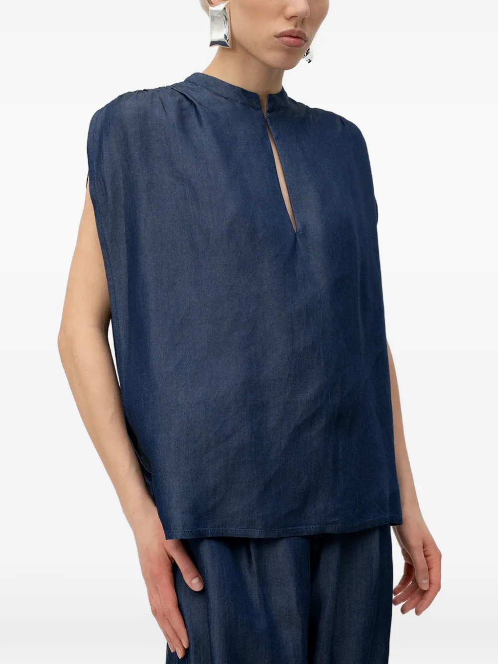 DARKPARK Tracy sleeveless blouse - Blu