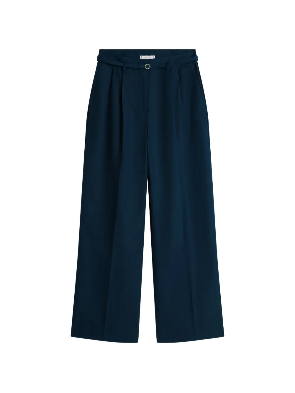 Tommy Hilfiger belted wide leg trousers - Blu