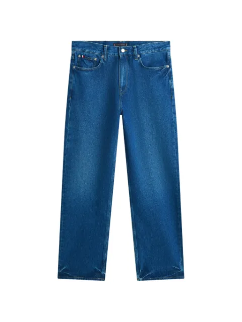 Tommy Hilfiger logo-patch straight-leg jeans