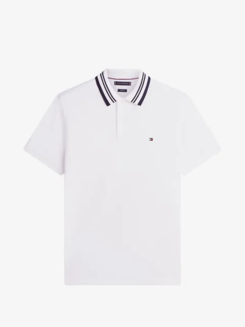 Tommy Hilfiger Poloshirt mit gestreiftem Kragen