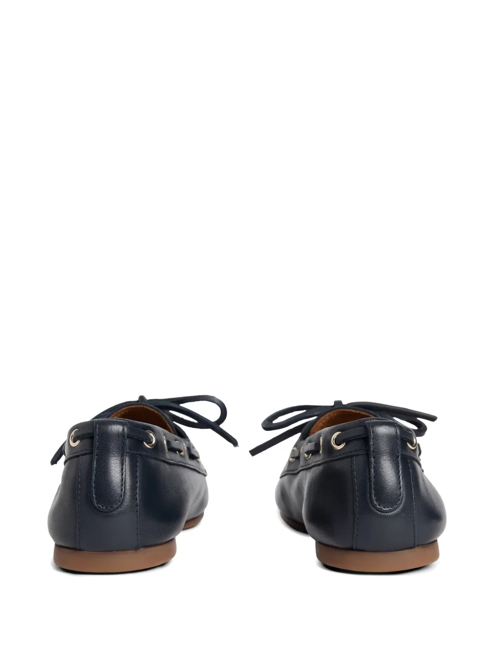 Tommy Hilfiger lace-up monogram boat shoes Blauw