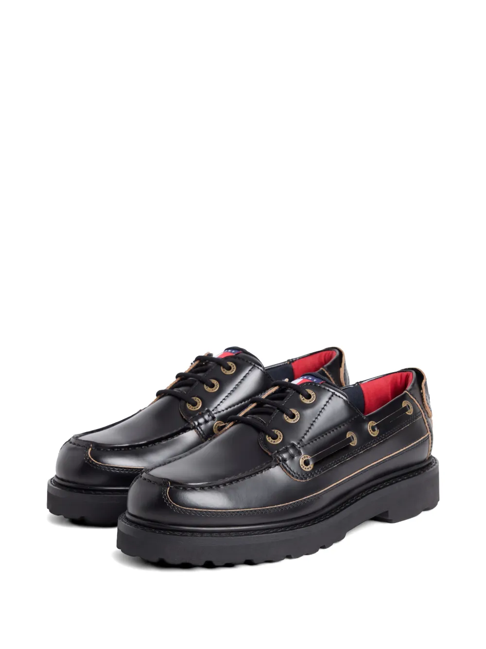 Tommy Jeans Archive Cleat boat shoes Zwart