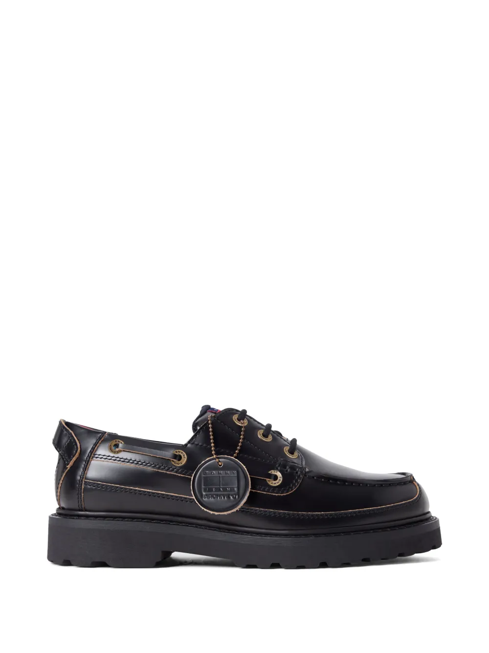 Tommy Jeans Archive Cleat boat shoes Zwart