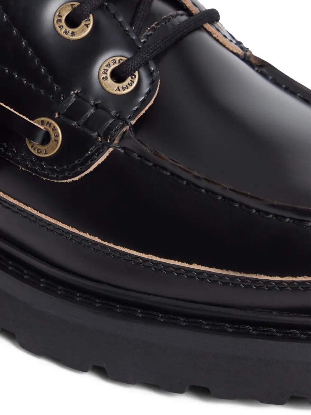 Tommy Jeans Archive Cleat boat shoes Zwart