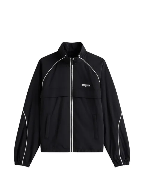 Tommy Hilfiger piped-trim logo-patch jacket