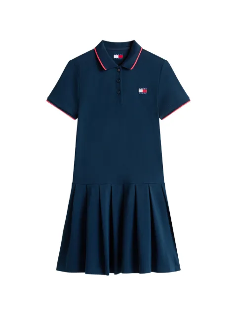Tommy Jeans pleated-skirt mini polo dress