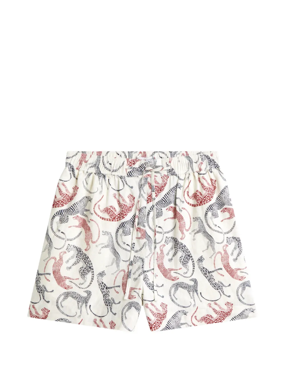 Tommy Hilfiger animal-print drawstring shorts - Bianco