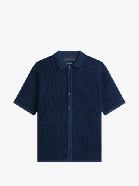 Tommy Hilfiger open-knit short-sleeve jacket