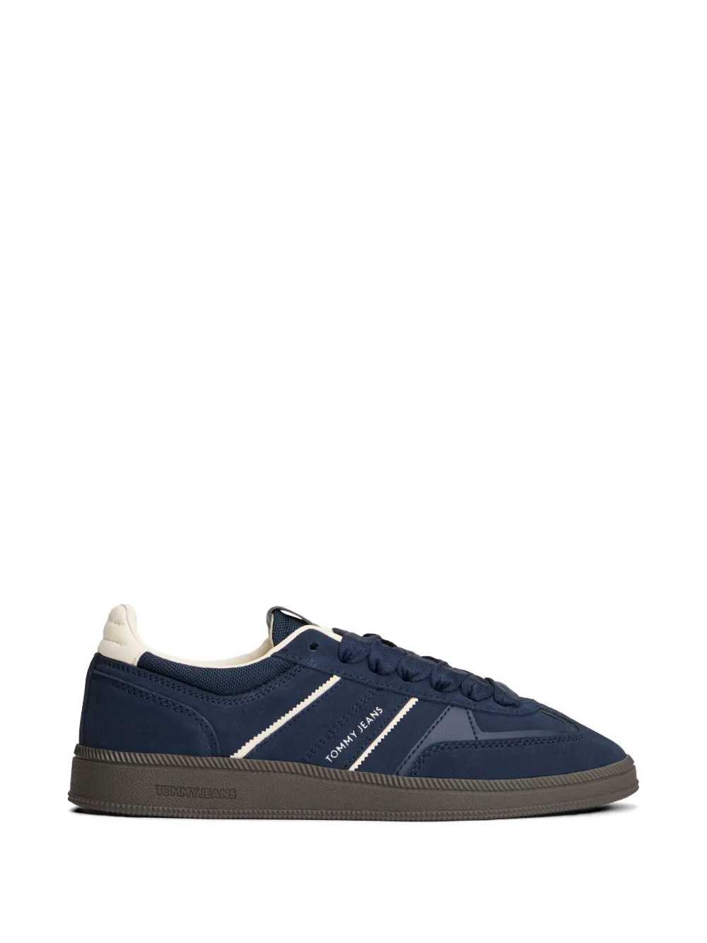 Tommy Jeans The Greenwich Edge logo-print suede sneakers Blauw