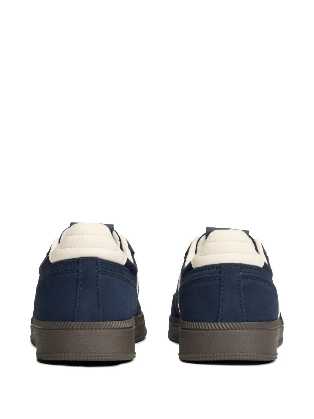 Tommy Jeans The Greenwich Edge logo-print suede sneakers Blauw