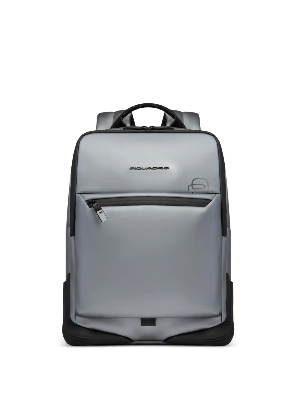 PIQUADRO water-resistant logo-print backpack - Grigio