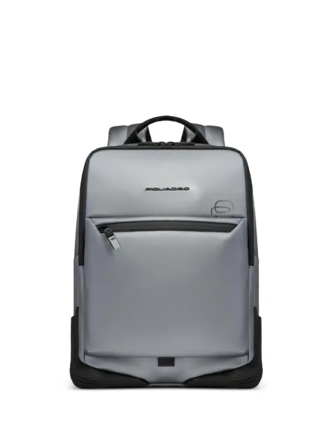 PIQUADRO water-resistant logo-print backpack