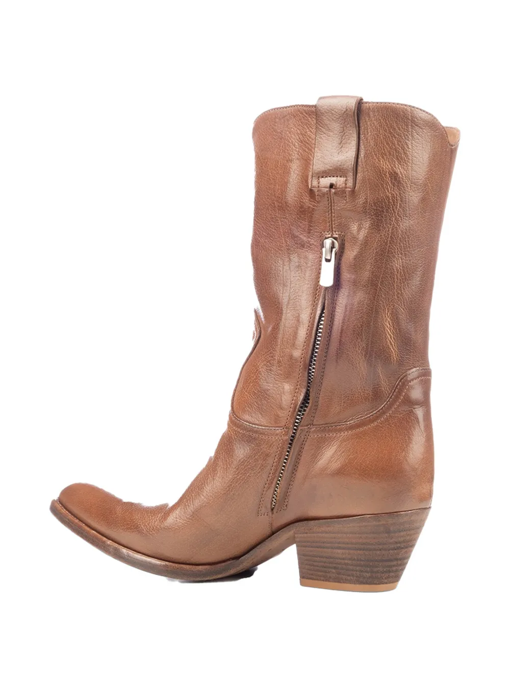 Officine Creative western-style pointed-toe boots Bruin