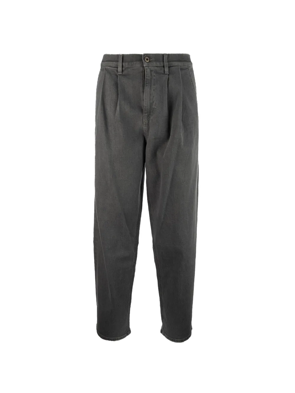 Pence pleated denim jeans - Grigio