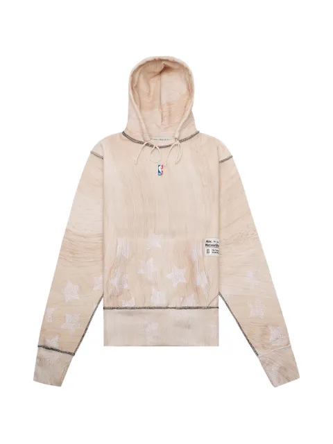 Advisory Board Crystals Wood Grain star-print hoodie
