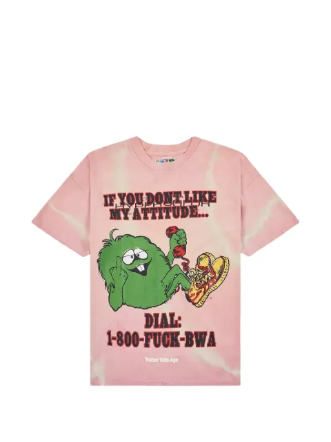 Better with Age  Pink Washed graphic t-shirt