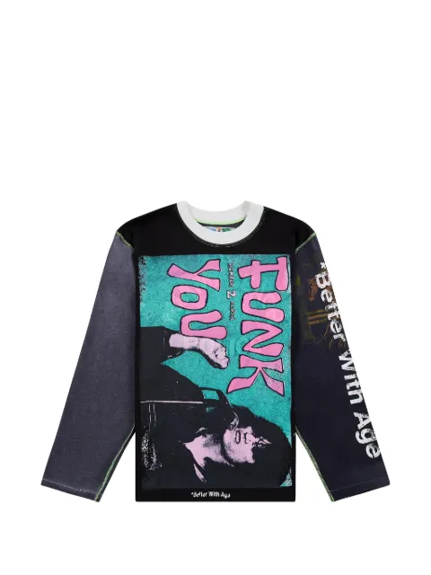 Better with Age  Rivka reversible long-sleeve -t-shirt