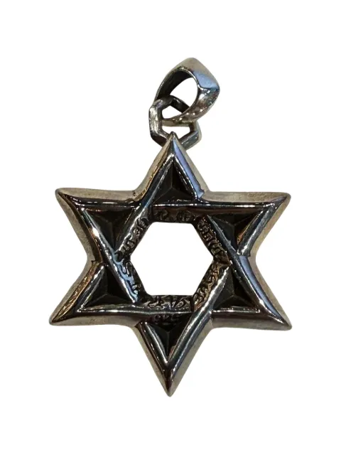 Chrome Hearts Star of David engraved-logo pendant