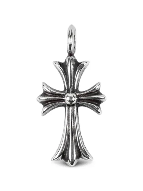 Chrome Hearts pavé-diamond cross pendant