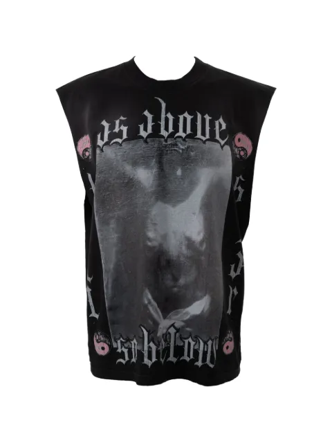 HELLSTAR graphic-print sleeveless T-shirt