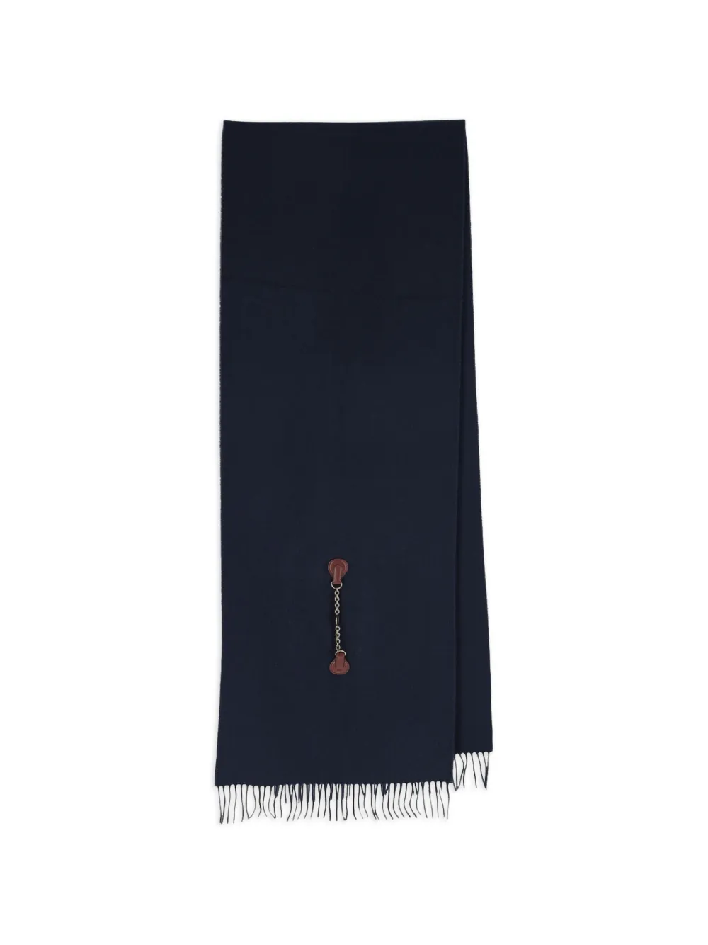 Chloé fringed chain-emebllished scarf - Blu