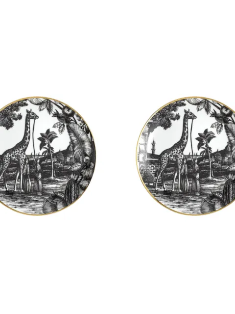 Simone Guidarelli Home Sunset Safari bread plates (set of two)