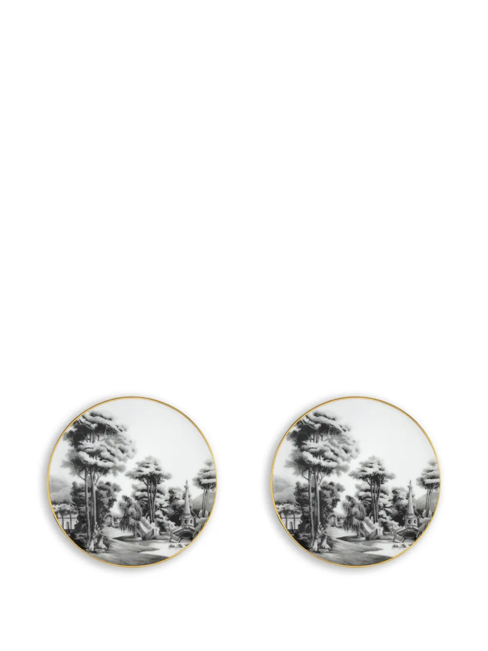 Simone Guidarelli Home Imperial Garden coaster set (set of two) - Weiß