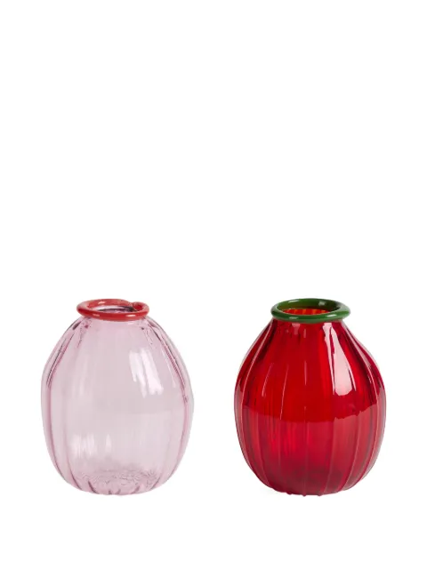 Lisa Corti lot de deux vases Rosebud