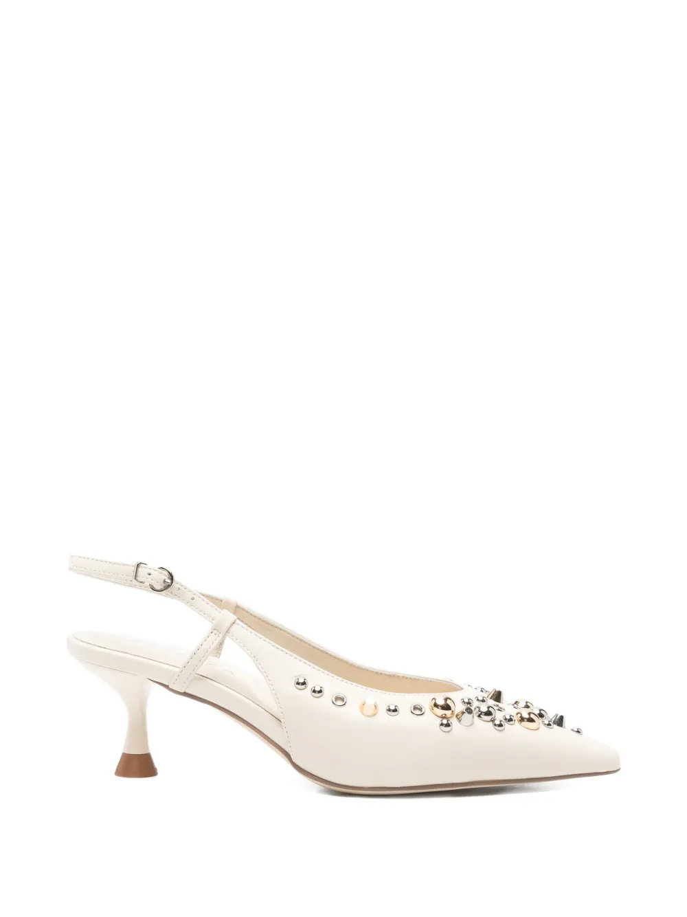 Glow 01 stud-embellished slingback pumps